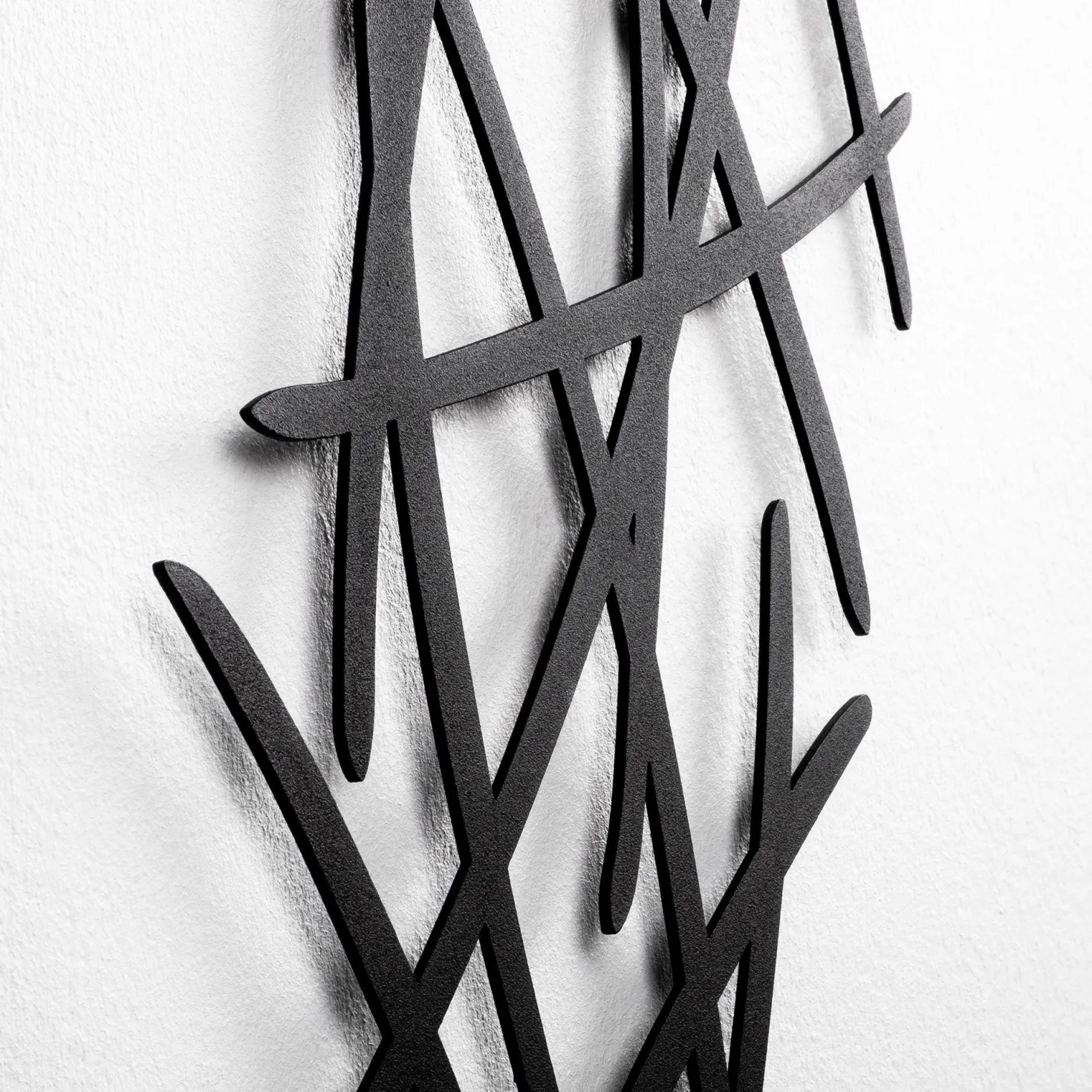 Applique murale brindilles Sarton Tissu et Métal Noir