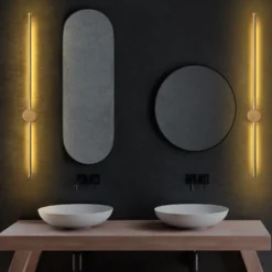 Applique murale moderne Benu H91cm Métal Or