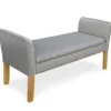 Banc coffre Idor Tissu Gris