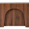 Banc extensible avec rangement rallonges intégré Tammy Bois noisette 92-212cm