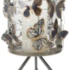 Bougeoir Farfalle Métal multicolore et Verre