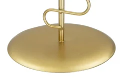 Bougeoirs en métal doré Alid 2 pcs lignes sinueuses