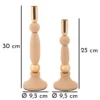 Bougeoir Strek rose set de 2 pièces finition dorée