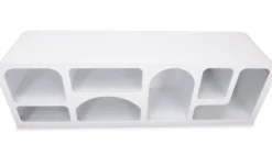 Buffet bas Navalor L160cm design arches style troglodyte Blanc