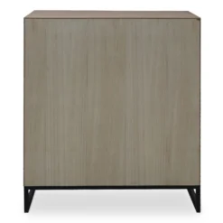 Buffet haut 5 tiroirs et 1 porte battante Panara L90cm Bois d'acacia patiné