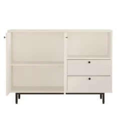 Buffet 2 portes et 2 tiroirs Axyl L88cm Blanc