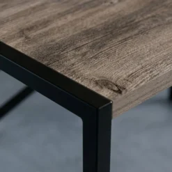Bureau avec étagère style industriel Buzelin L100xP50cm Chêne