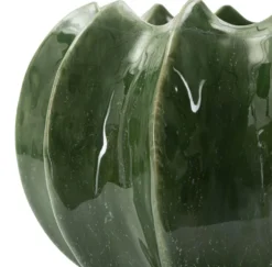 Cache-pot à effet cactus vert