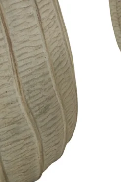 Cache-pot 3 pcs texture naturelle beige