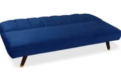 Canapé convertible clic-clac Olympia Velours Bleu