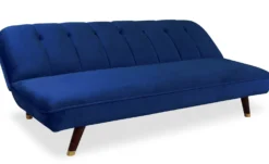 Canapé convertible clic-clac Olympia Velours Bleu