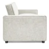 Canapé convertible clic-clac 3 places Pikado Tissu effet lin Crème