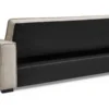 Canapé convertible clic-clac 3 places Pikado Tissu effet lin Taupe clair