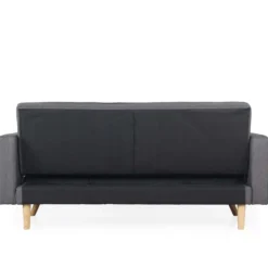 Canapé convertible clic-clac scandinave Slow tissu Gris foncé