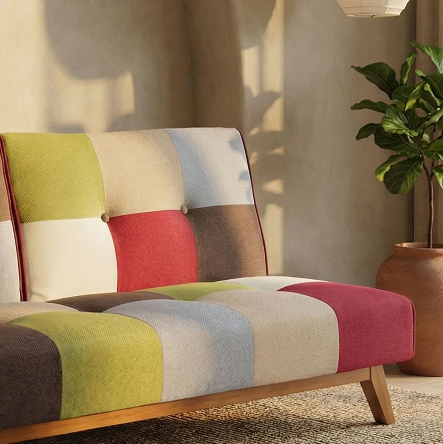 Canapé convertible clic-clac scandinave Yazu Multicolore