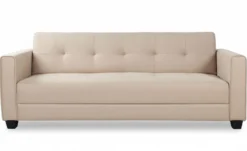 Canapé convertible 3 places Clayton Tissu Beige