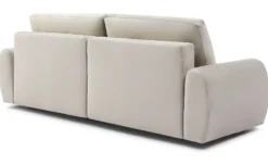 Canapé convertible 3 places Traviata Velours Beige