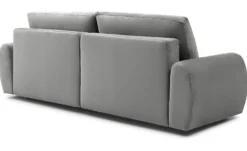 Canapé convertible 3 places Traviata Velours Gris