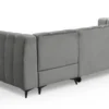 Canapé d'angle convertible Chessy Velours Gris