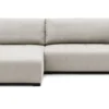 Canapé d'angle convertible élégant Malone Tissu Beige