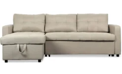 Canapé d'angle convertible Toledo Tissu Beige
