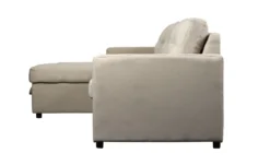 Canapé d'angle convertible Toledo Tissu Beige