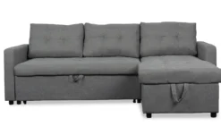 Canapé d'angle convertible Toledo Tissu Gris