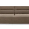 Canapé-lit clic-clac 3 places confort Lucille Tissu bouclette Taupe