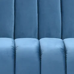 Canapé 3 places design Sidonie Velours Bleu