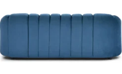 Canapé 3 places design Sidonie Velours Bleu