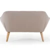Canapé 2 places Scandinave Zentao Tissu Beige