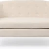 Canapé 2 places style scandinave Savoy Tissu Bouclette Beige