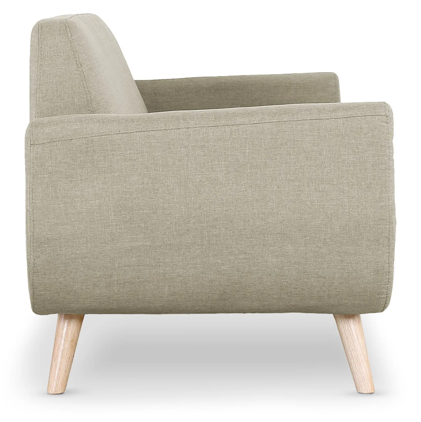 Canapé scandinave 2 places Danube Tissu Beige