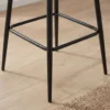 Chaise de bar Bobby Velours Argent