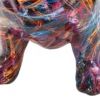 Chien Bulldog décoratif style Pop multicolore