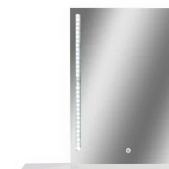 Coiffeuse avec miroir LED Talisma L80cm Blanc