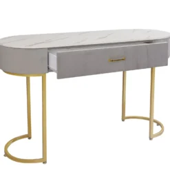 Coiffeuse Paloma 1 tiroir Velours Taupe