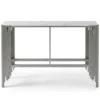 Console design Falbala Marbre Blanc et Métal Argent