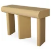 Console design 2 tiroirs L120cm avec pieds obliques Mezade Beige