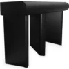 Console design 2 tiroirs L120cm avec pieds obliques Mezade Noir