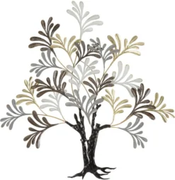 Décoration murale Albero métal 3D arbre multicolore
