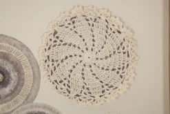 Décoration murale Circlly en bois motifs géométriques tons chauds