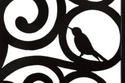 Décoration murale 3D Arbre Fer Noir silhouettes oiseaux