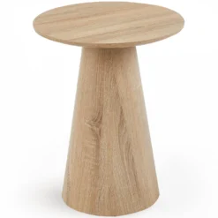 Ensemble de 2 tables basses rondes Callie Chêne clair