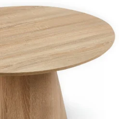 Ensemble de 2 tables basses rondes Callie Chêne clair
