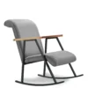 Fauteuil à bascule Vitocha Velours Gris