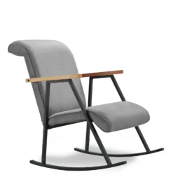 Fauteuil à bascule Vitocha Velours Gris