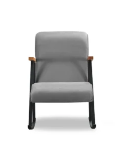 Fauteuil à bascule Vitocha Velours Gris