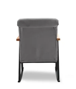 Fauteuil à bascule Vitocha Velours Gris