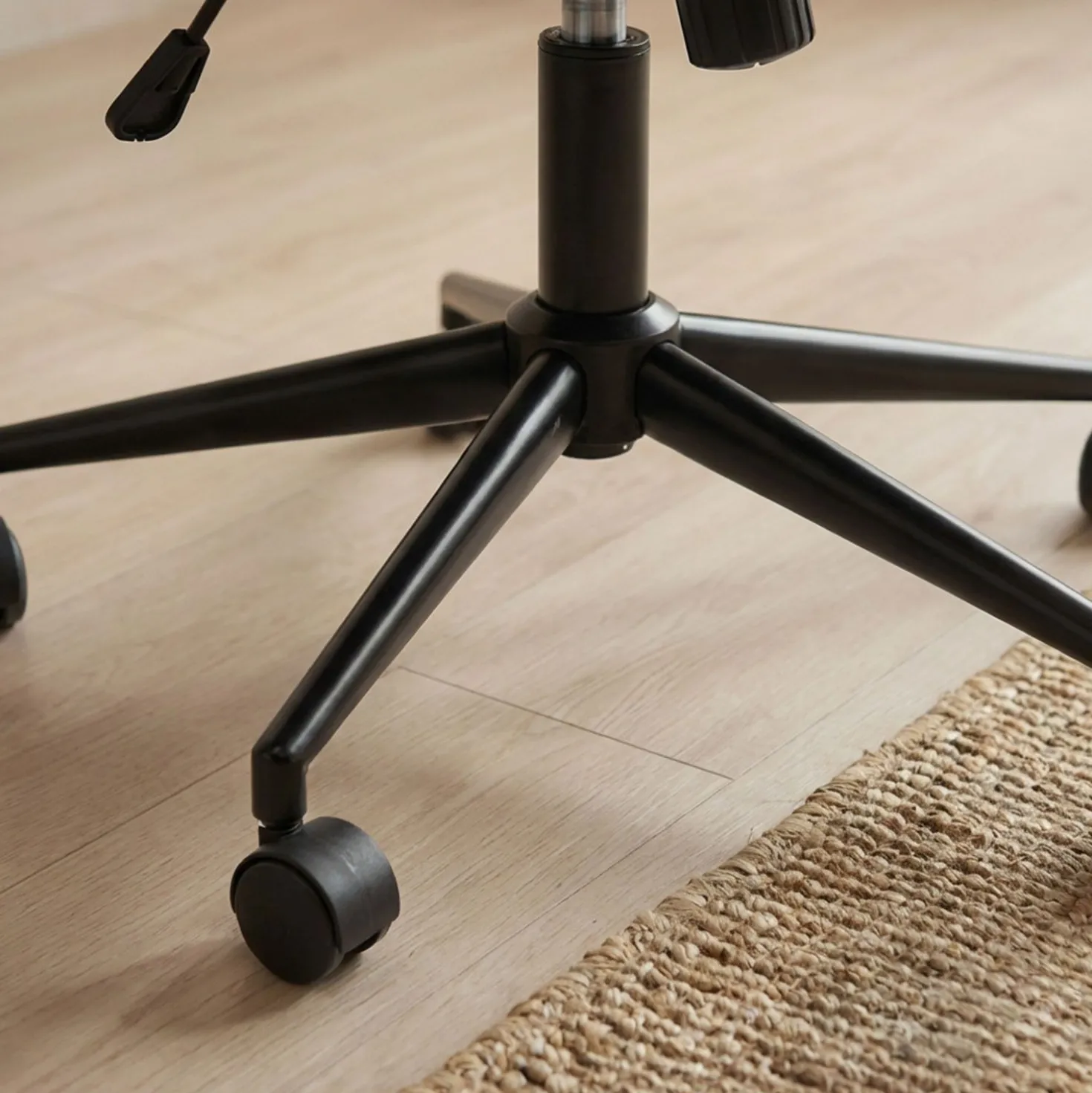 Fauteuil de bureau moderne à haut dossier Florelo Tissu Taupe clair